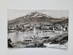 Vykort Schweiz, Luzern mit Pilatus