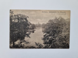 Vykort Norrköping. Kneippanstalten från Folkparken. 1907