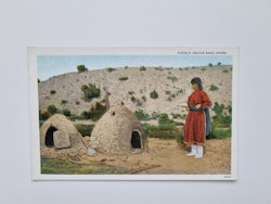 Vykort PUEBLO INDIAN BAKE OVENS.