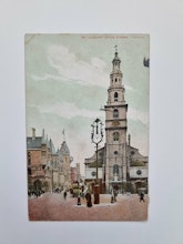 Vykort ST. CLEMENT DANES STRAND, LONDON, 1908