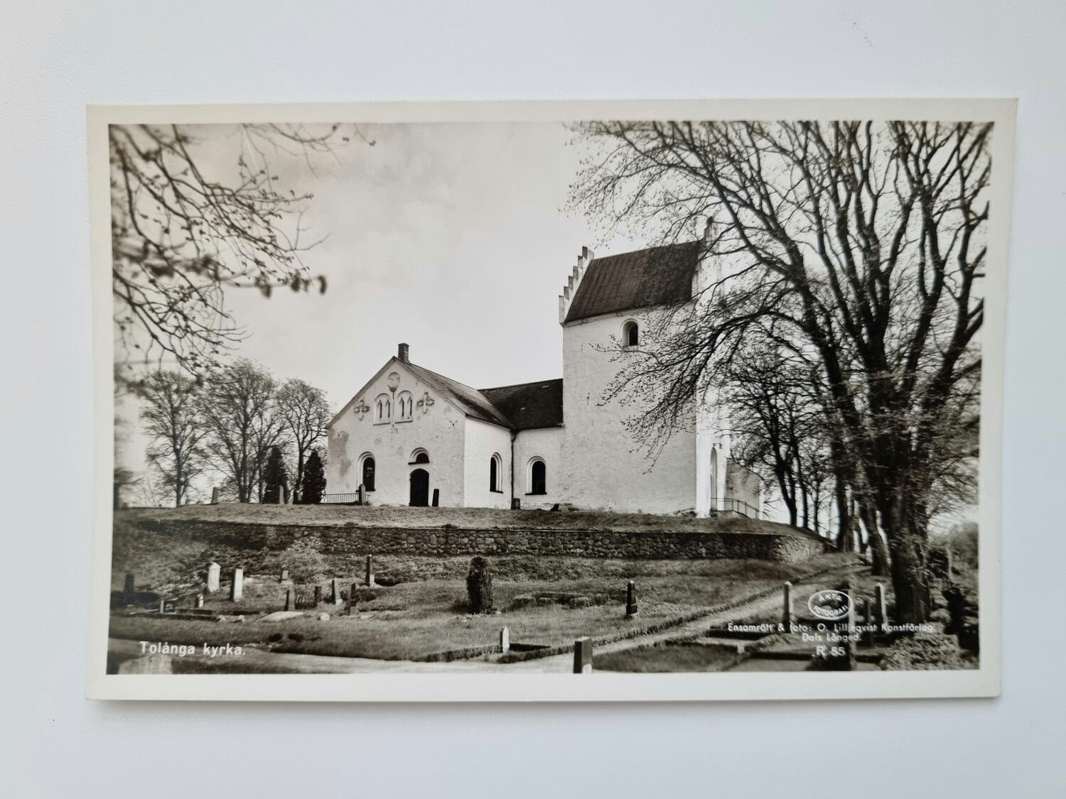 Vykort Tolånga kyrka, Skåne