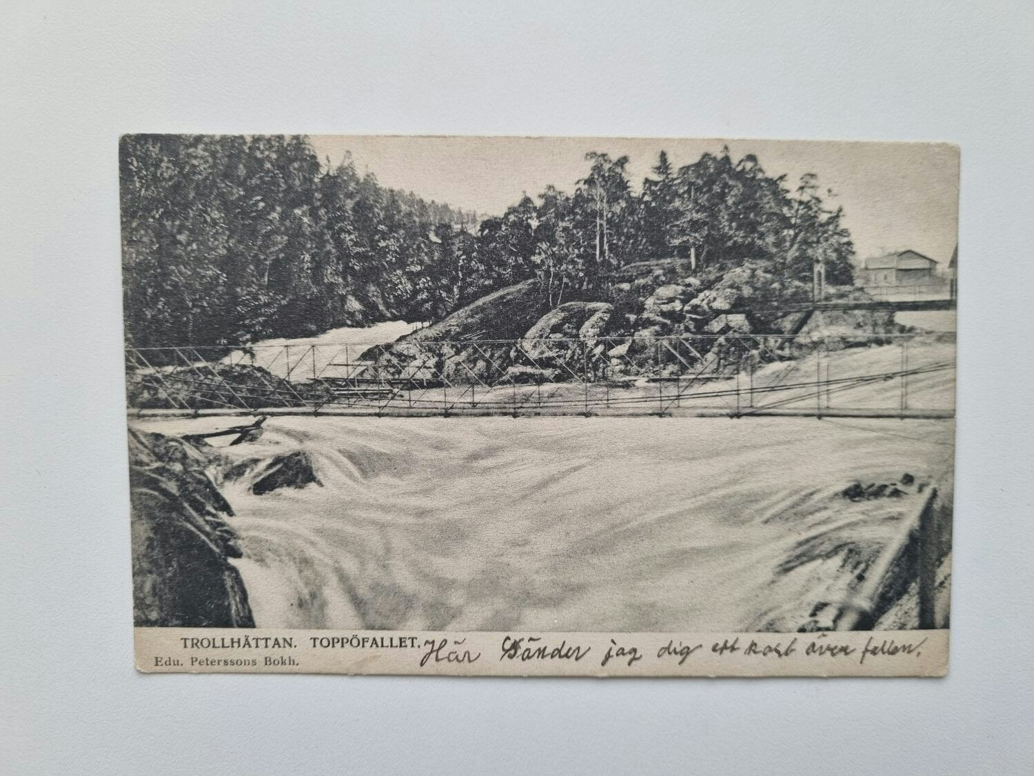 Vykort TROLLHÄTTAN. TOPPÖFALLET
