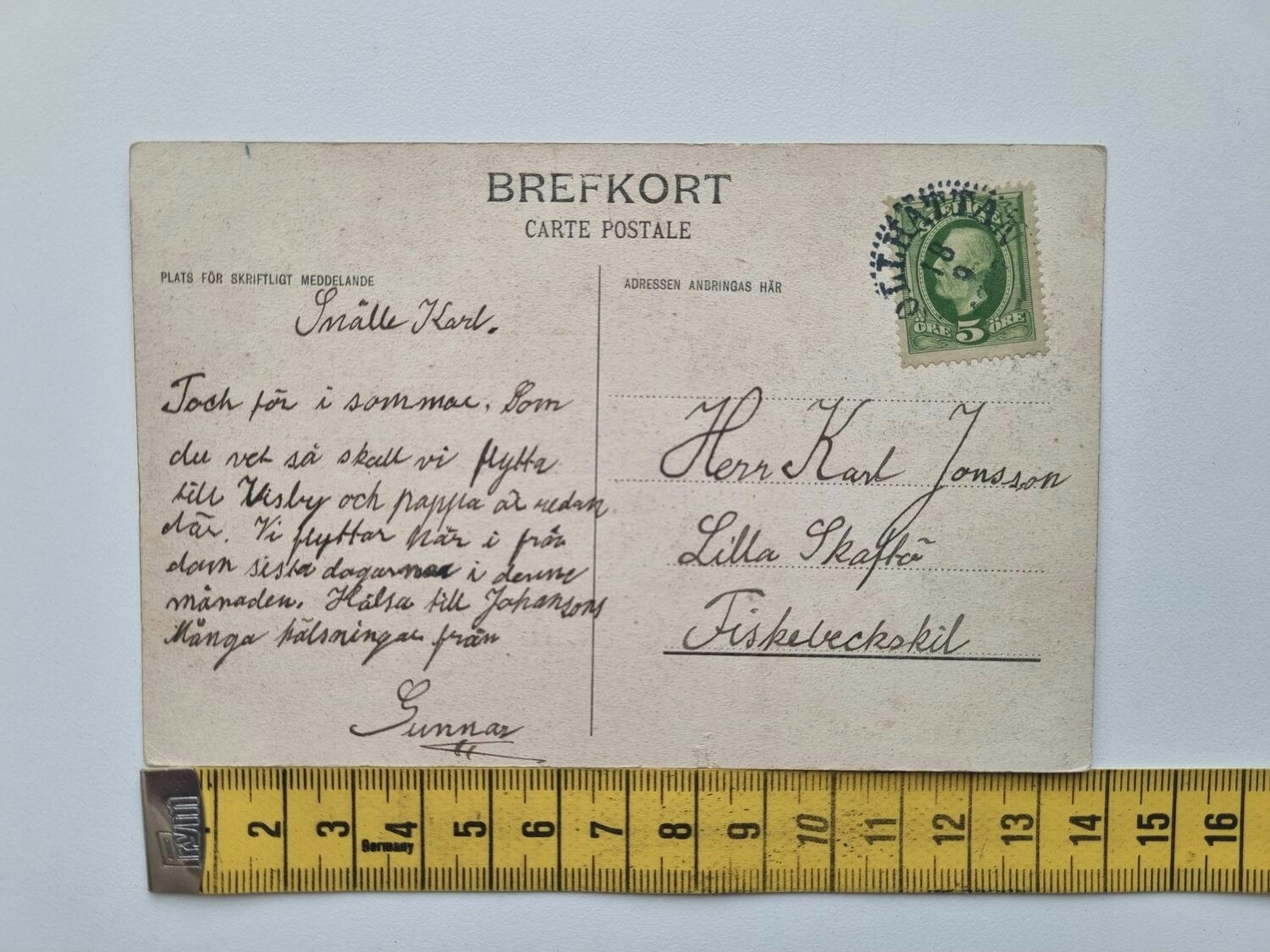 Vykort TROLLHÄTTAN. TOPPÖFALLET
