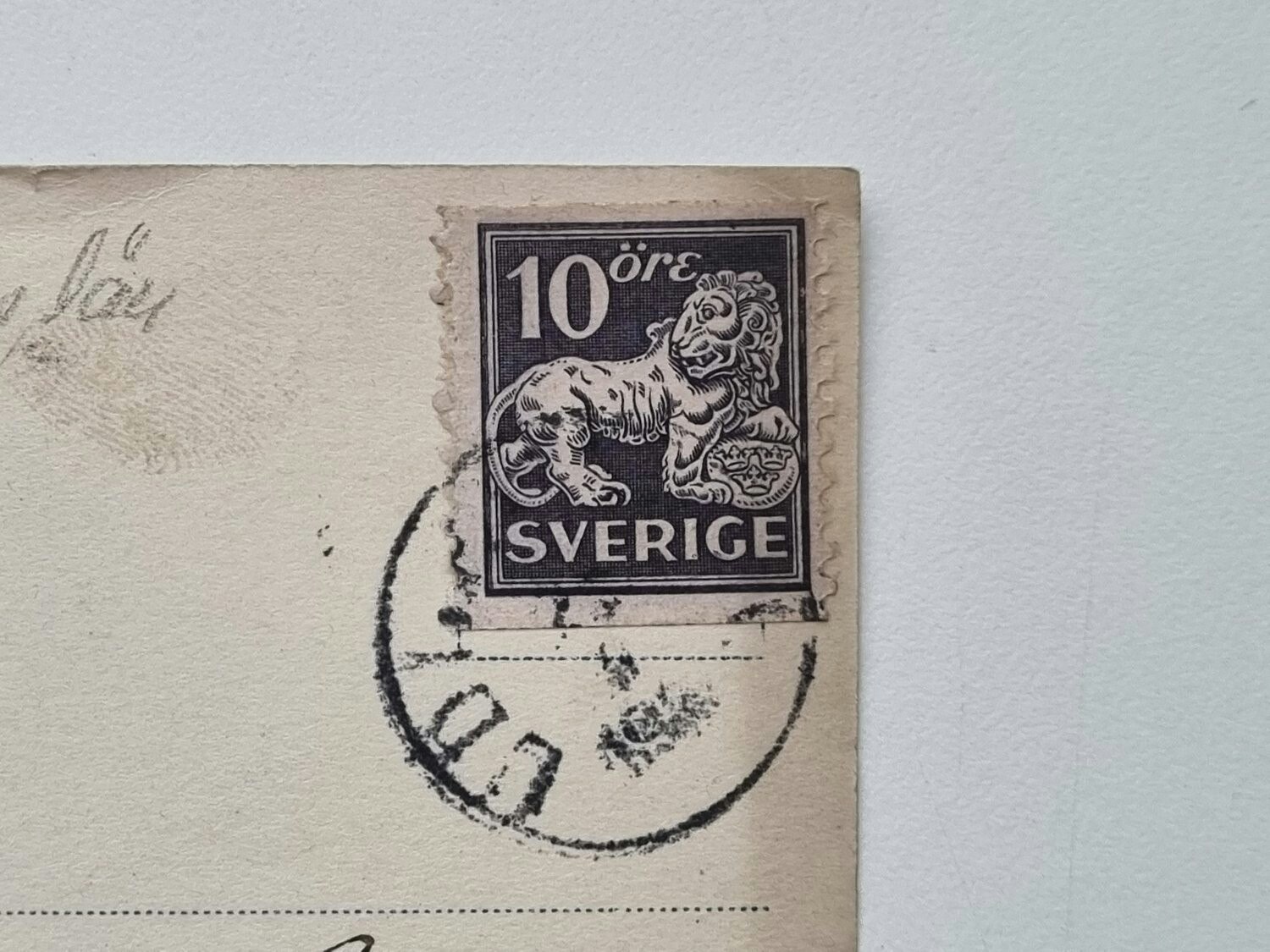 Vykort Uddevalla, Parti över Torget, 1931