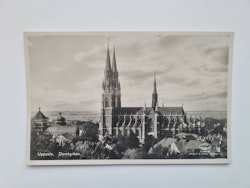 Vykort Uppsala, Domkyrkan.