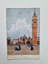 Vykort VENEZIA - Piazza S. Marco 1907