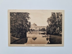 Vykort Wiesbaden. Kurhaus-Gartenseite. 1920