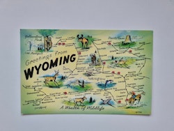 Vykort WYOMING