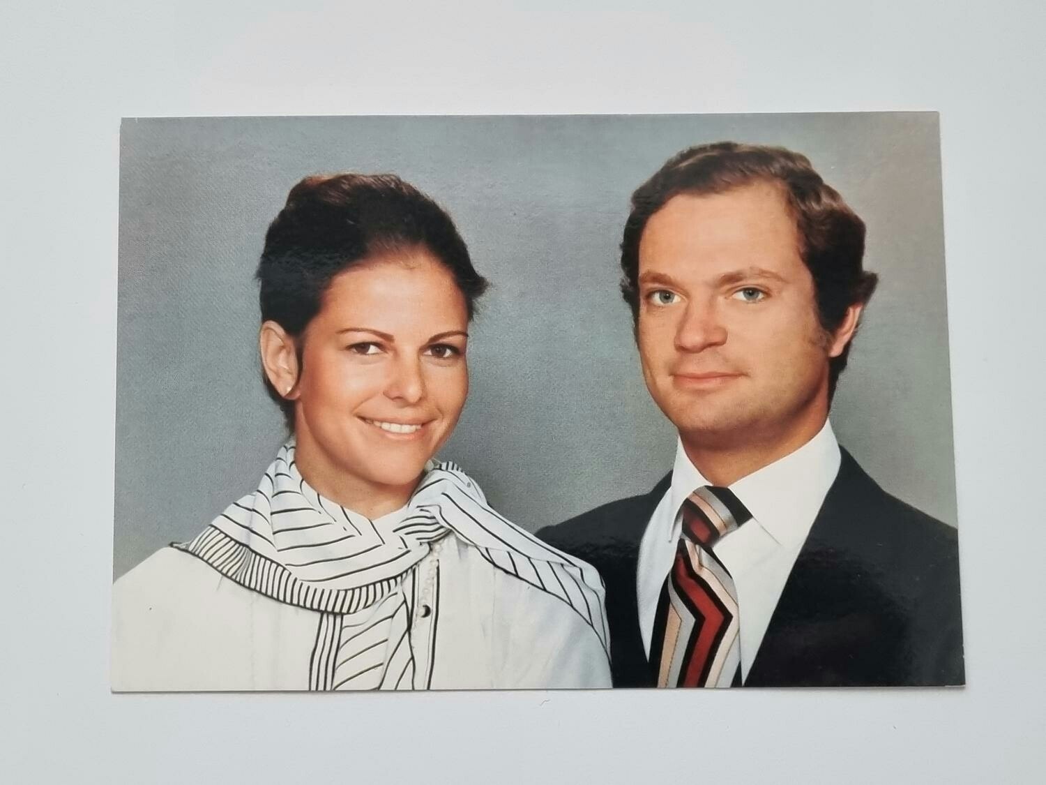 Vykort - Kung Carl XVI Gustaf och Drottning Silvia