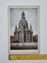 Äldre bild/foto i hårdpapp, Dresden Frauenkirche