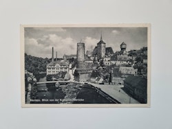 Äldre vykort Bautzen. Blick von der Kronprinzenbrücke