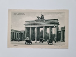 Äldre vykort Berlin Arch of Brandenburg