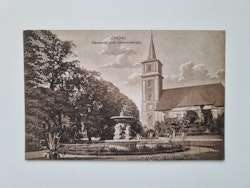 Äldre vykort DESSAU Neumarkt und Johanniskirche