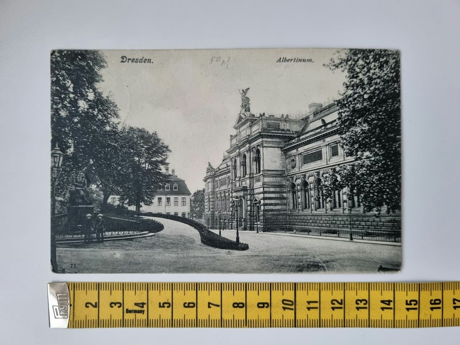 Äldre vykort Dresden. Albertinum 1912
