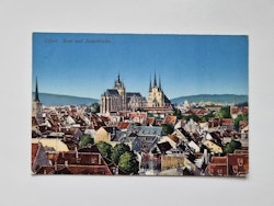 Äldre vykort Erfurt. Dom und Severikirche