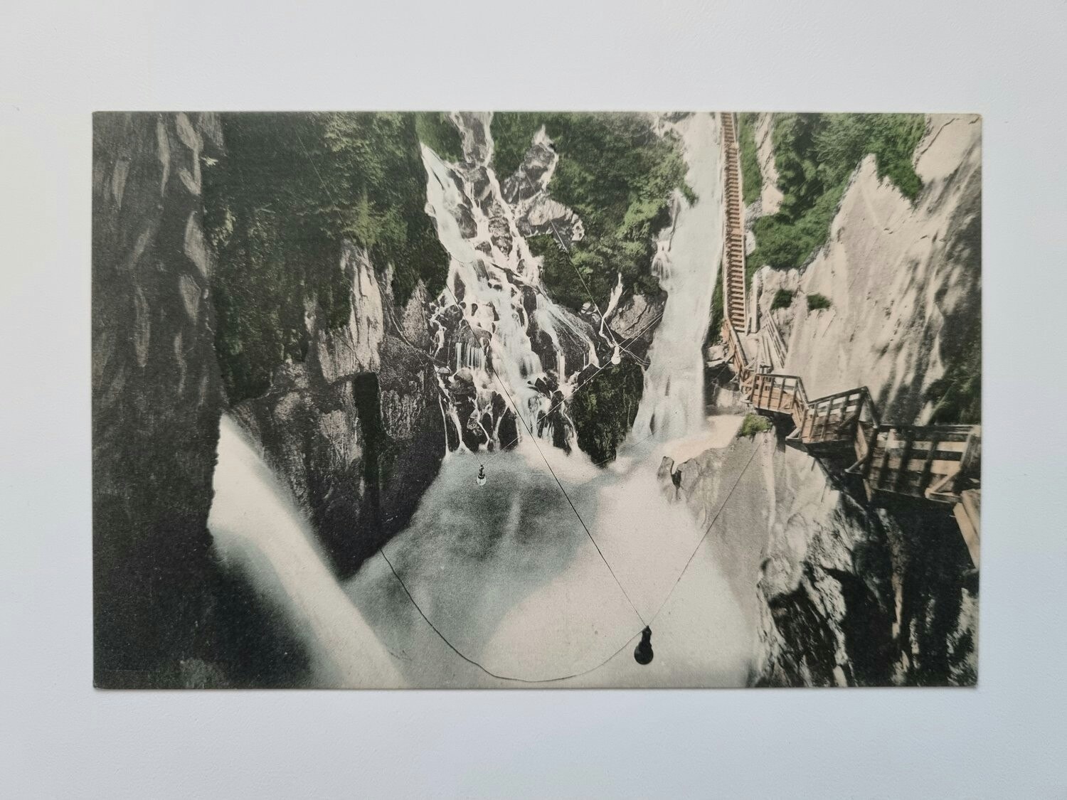 Äldre vykort Kesselfall im Kaprunertal