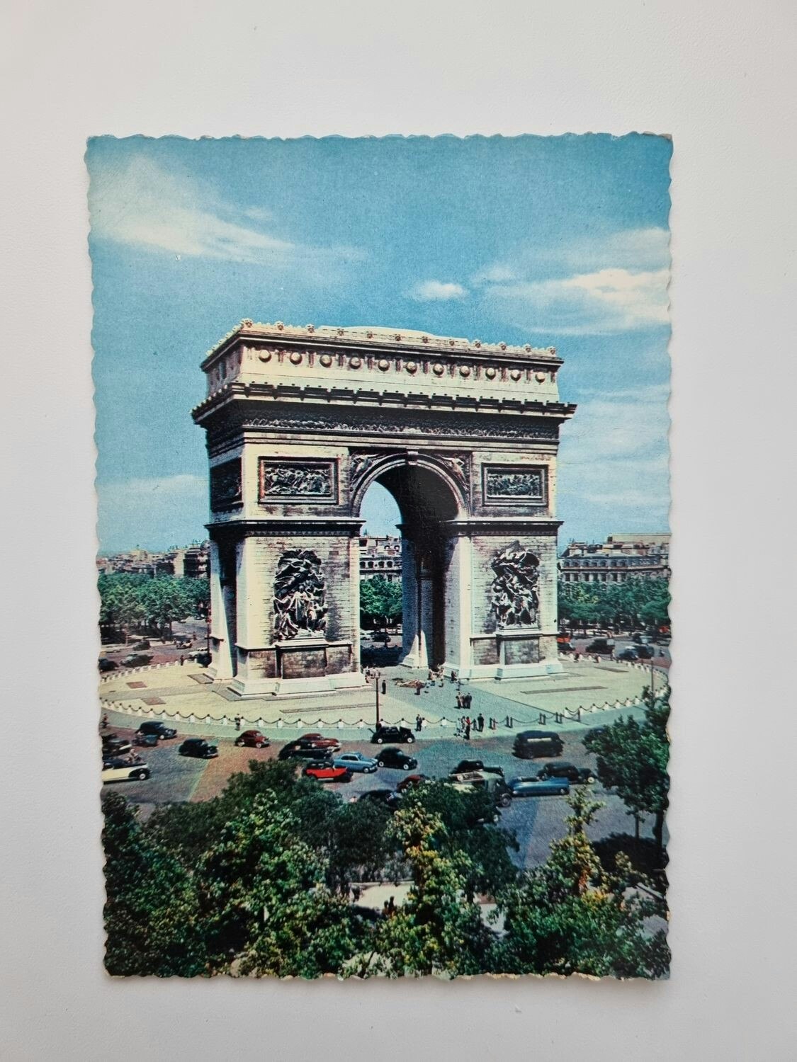 Äldre vykort PARIS L'Arc de Triomphe