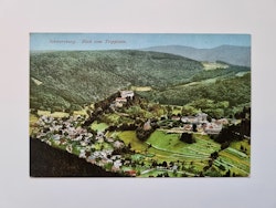 Äldre vykort Schwarzburg, Blick vom Trippstein