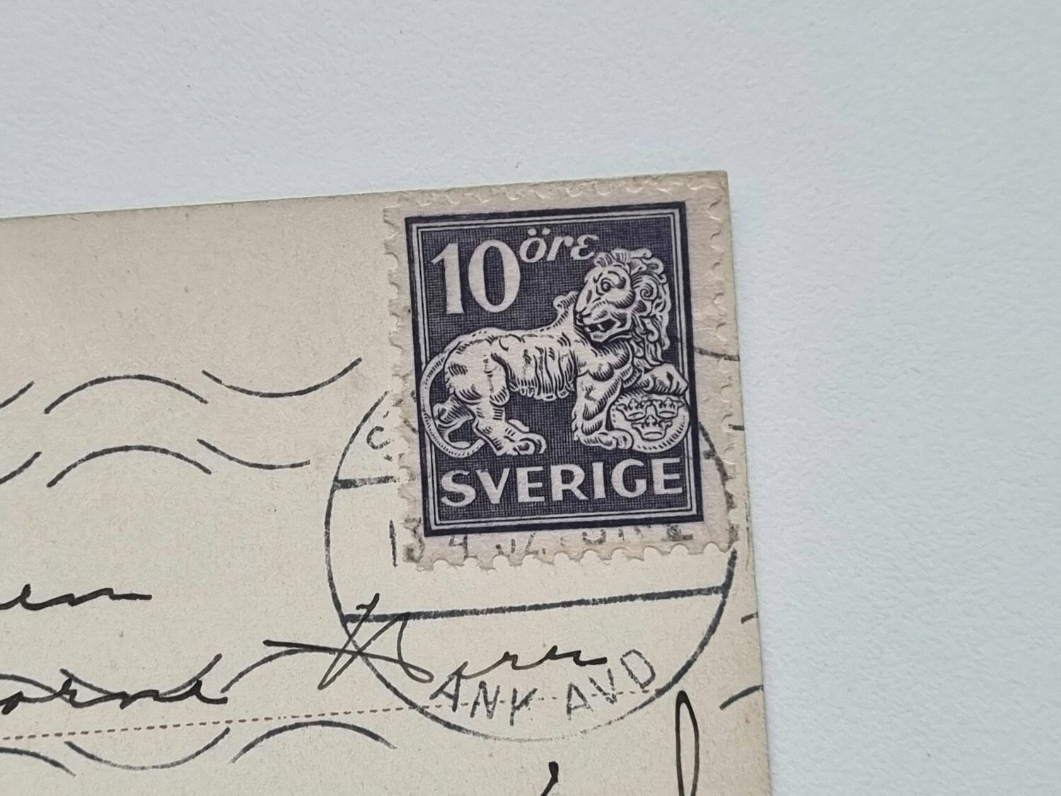 Vykort Stockholm. Stureplan. Hotell Anglais 1932