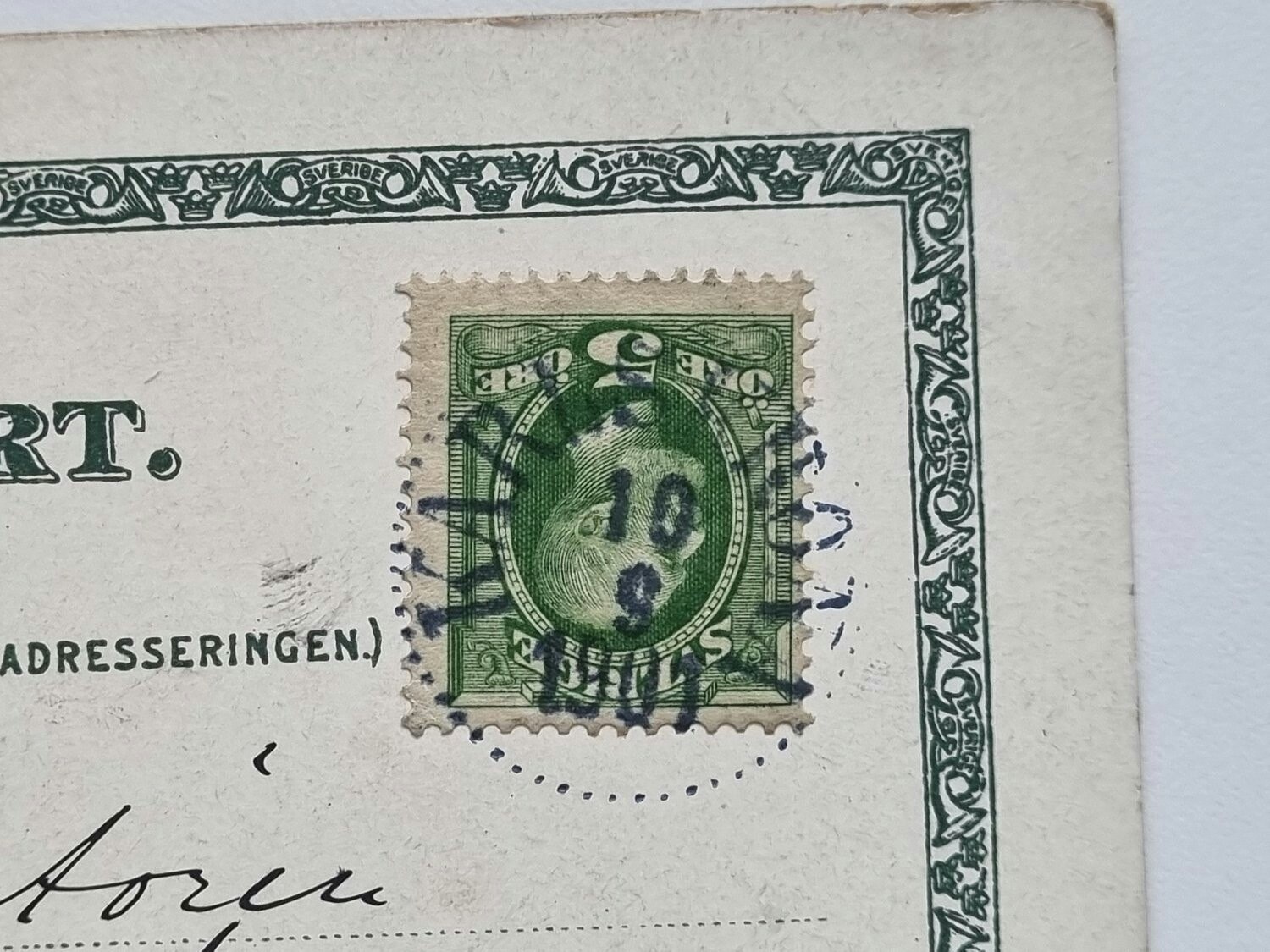Vykort Carlskrona. Nettrabyå, 1901