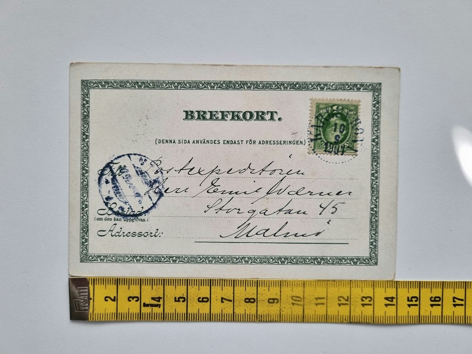 Vykort Carlskrona. Nettrabyå, 1901