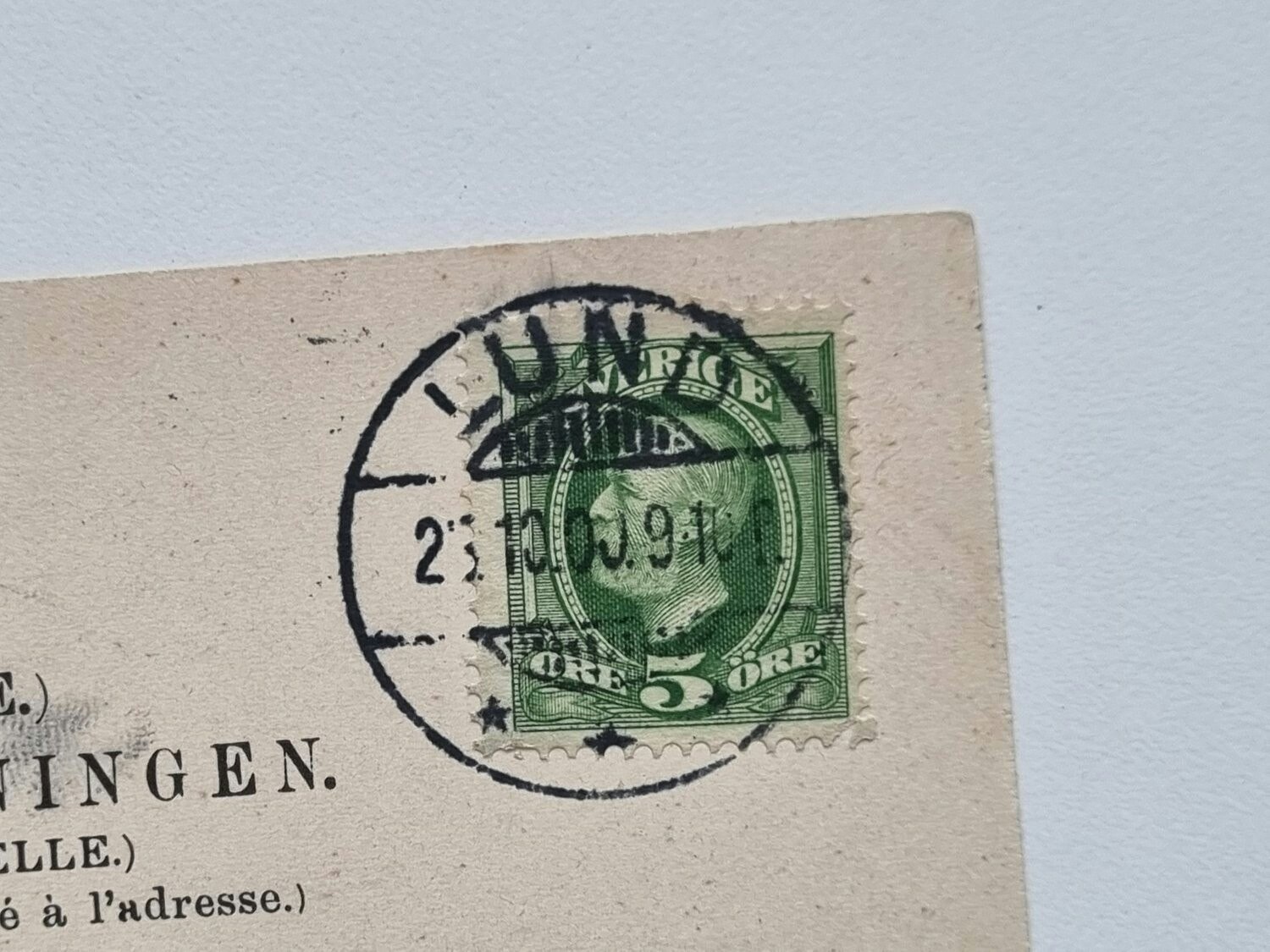 Vykort Monumentet öfver slaget vid Lund, 1900