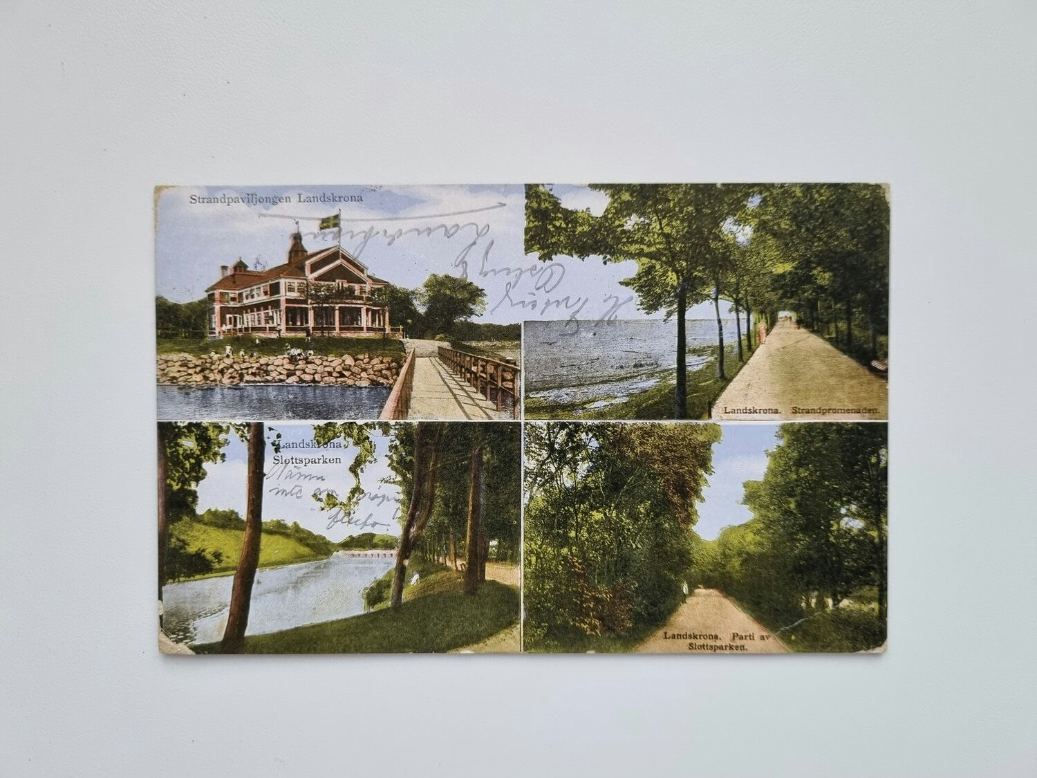 Vykort Landskrona, 4 bilder