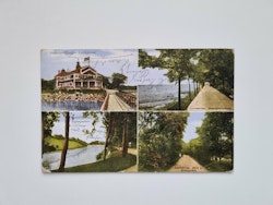 Vykort Landskrona, 4 bilder