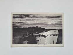 Vykort STOCKHOLM. Söder Mälarstrand i månsken, 1918