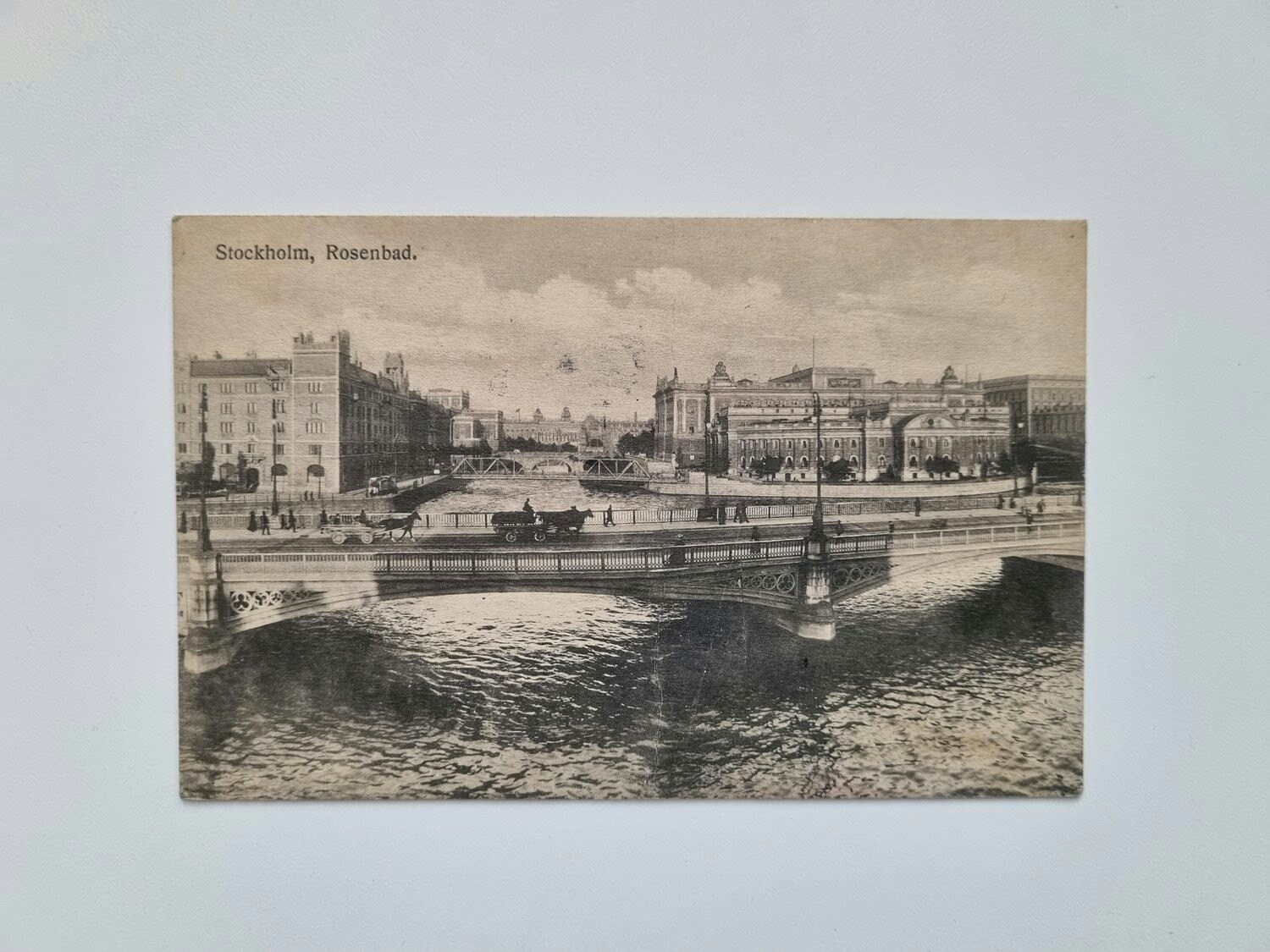 Vykort Stockholm, Rosenbad, 1918