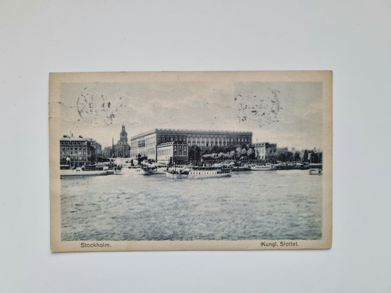 Vykort Stockholm, Kungliga Slottet, 1927