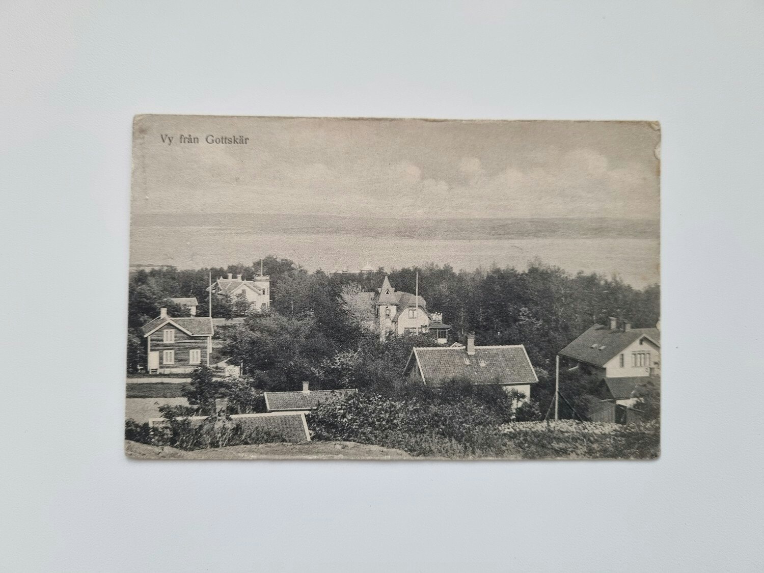 Vykort Vy från Gottskär, 1919
