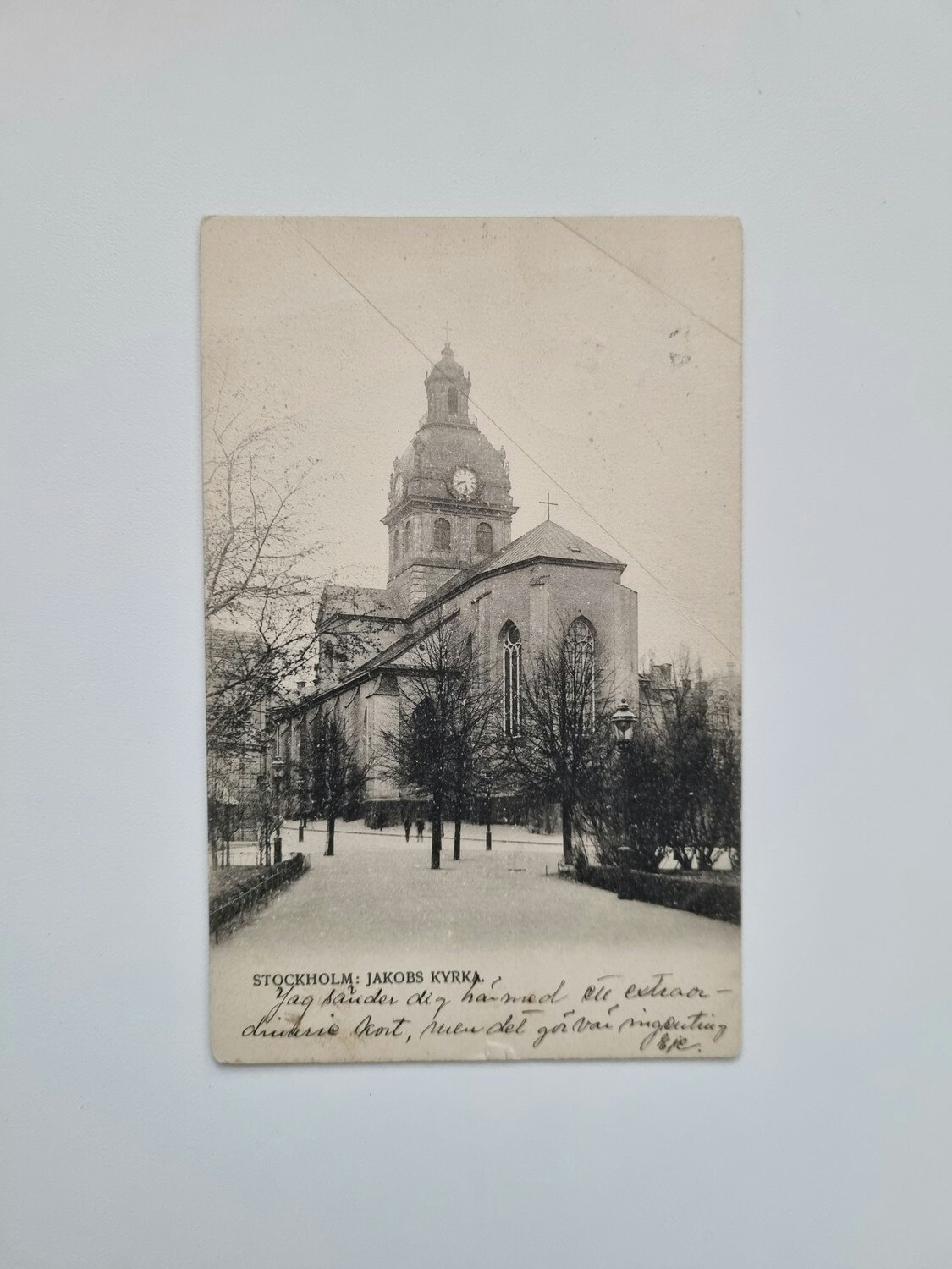 Vykort Stockholm Jakobs Kyrka, 1903
