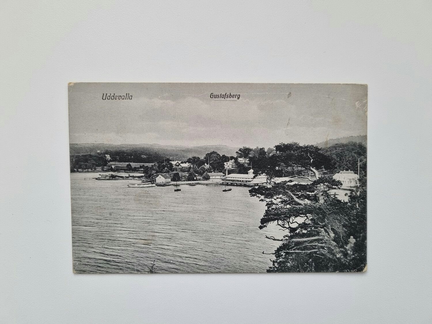 Vykort Uddevalla Gustafsberg, 1919