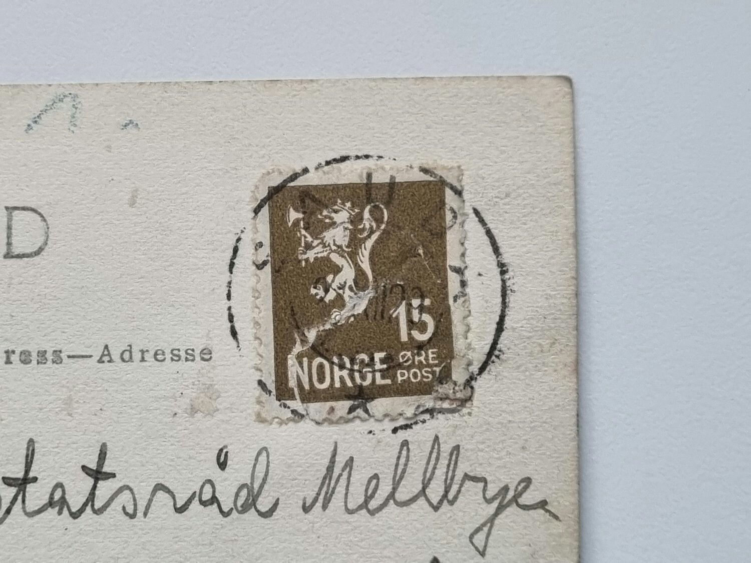 Vykort daterad 1929