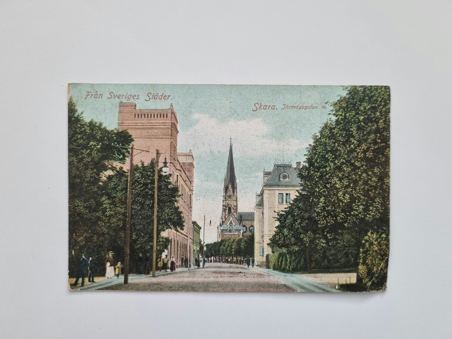 Vykort Skara Järnvägsgatan 93