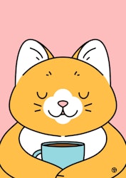 Kaffepaus på kattcafét