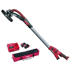 Flex Vägg- och Tak slipmaskin med rund kåpa-18V 2x5.0 Laddare väska utan slang "röd modell"