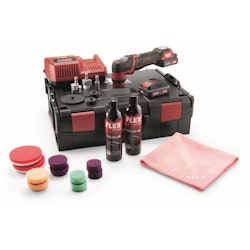 Flex Polermaskin PXE80 10.8-EC P-Set - 10.8V 2x2.5Ah&Laddare L-Boxx - Excentrisk Friroterande