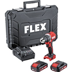 FLEX Skruvdragare DD2G18.0-LD Set 2x2.5Ah Laddare + plastväska