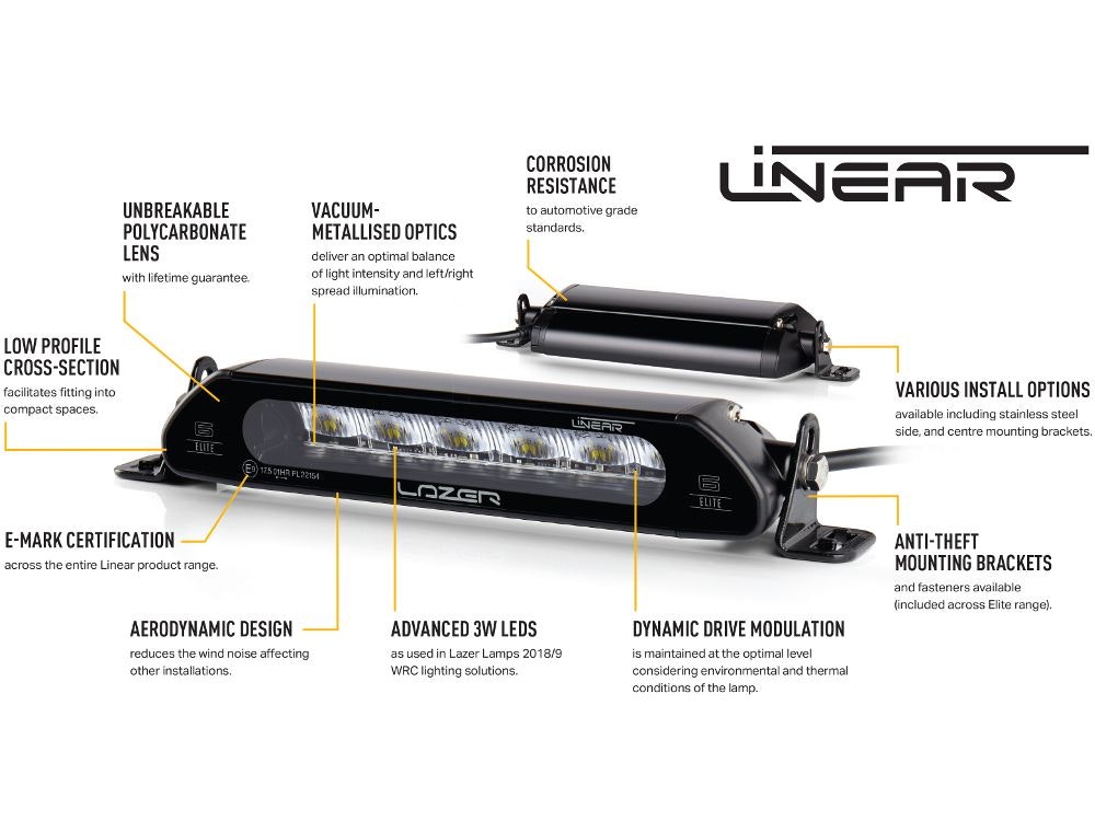 Lazer Linear 18 Elite med positionsljus