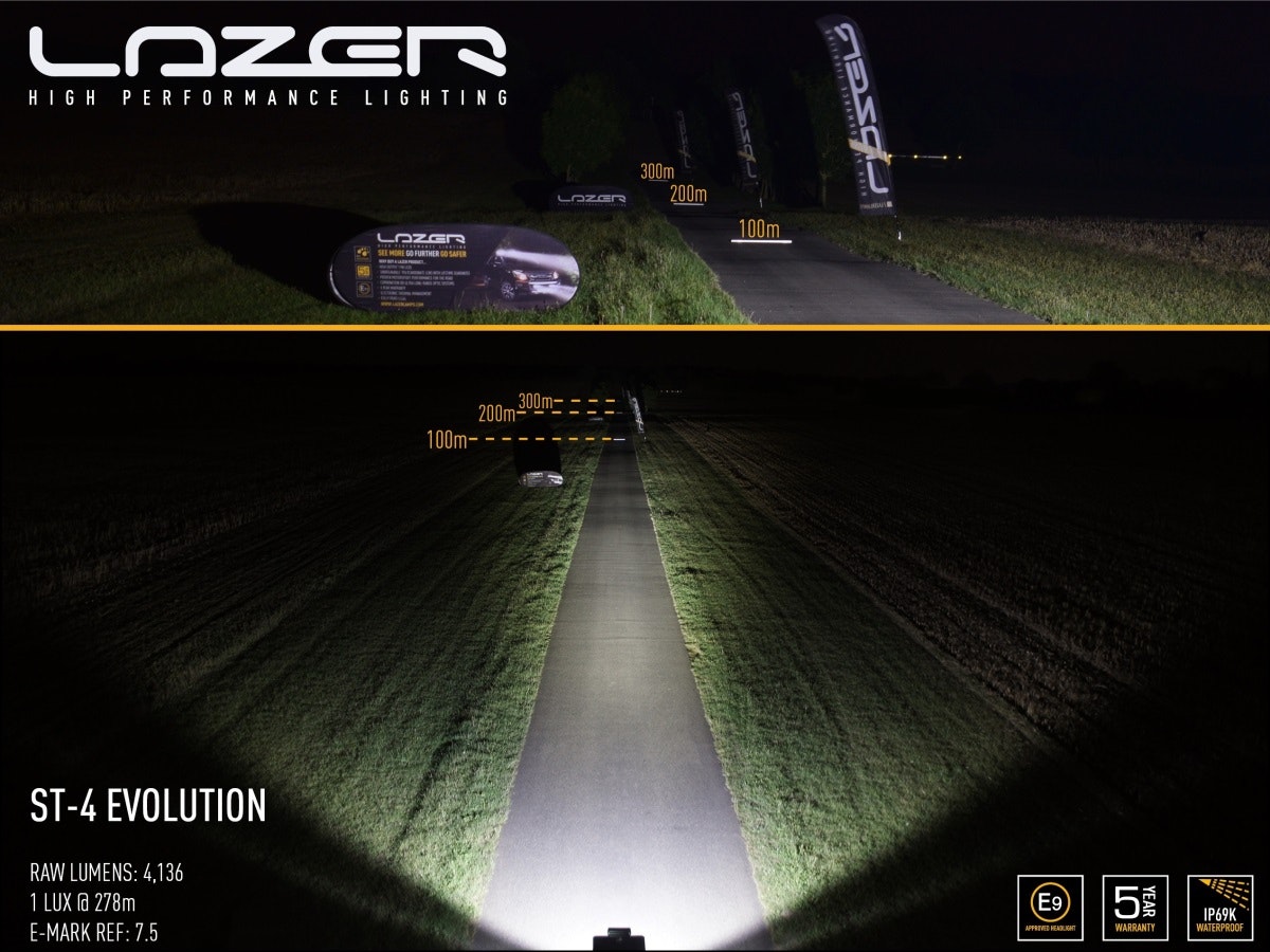 LED Ljusramp Lazer ST4 Evolution