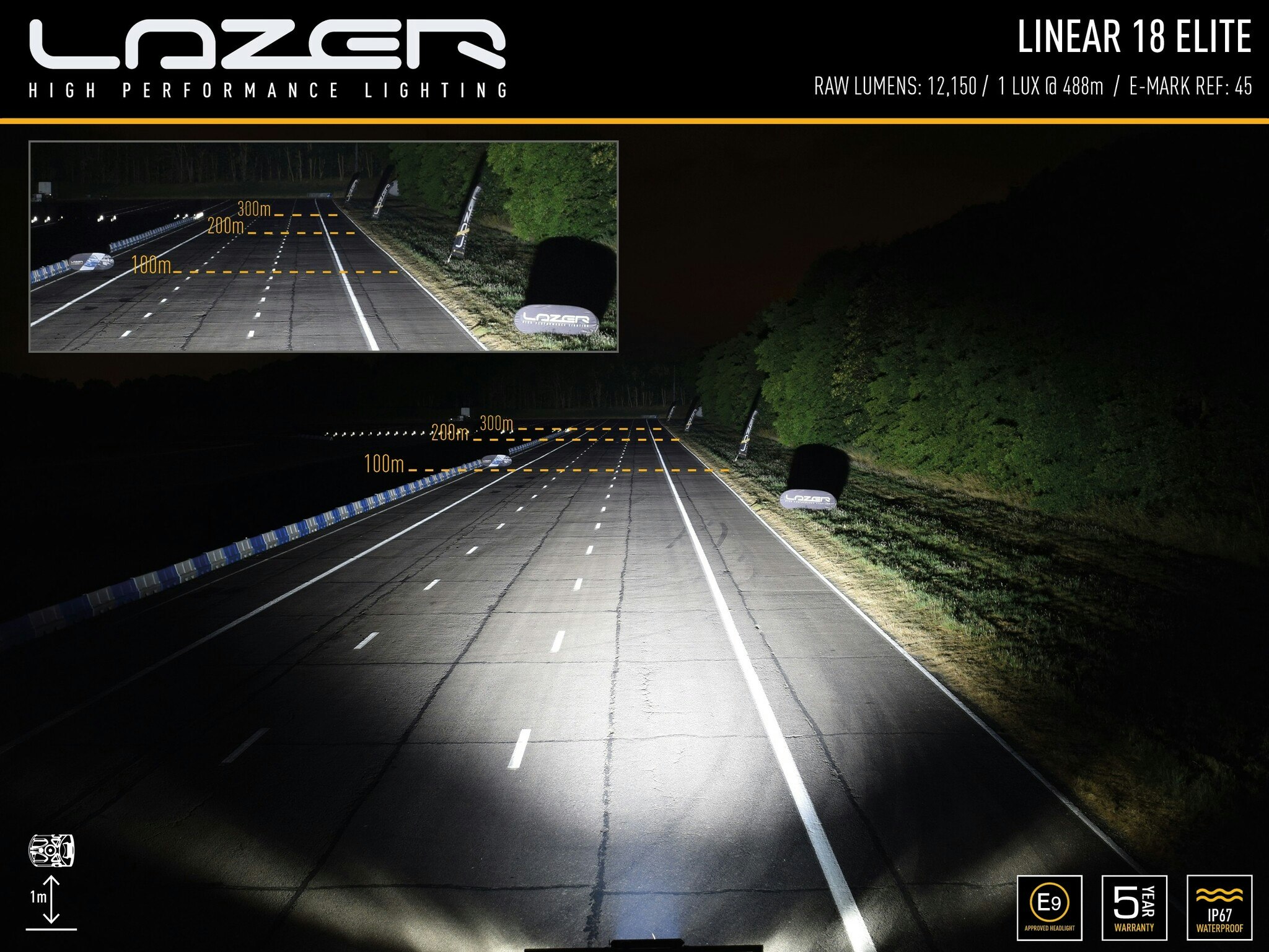 Lazer Grillkit Linear 18 Elite Transit Courier 2014-