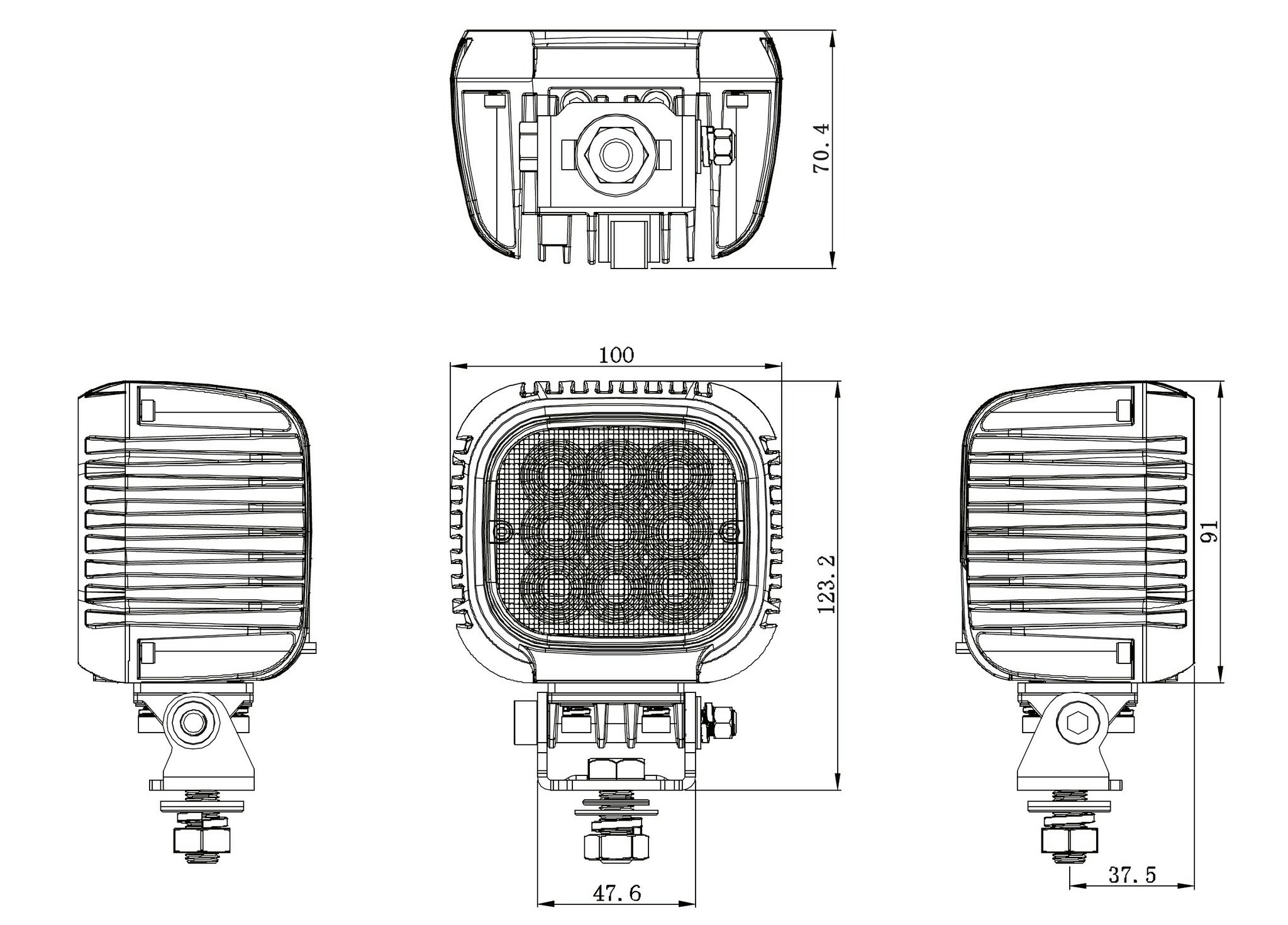 Flextra Arbetsbelysning 63W Flood