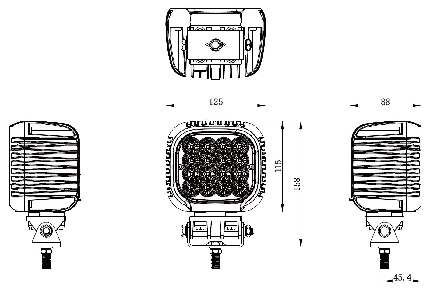 Arbetsbelysning 80W Flood