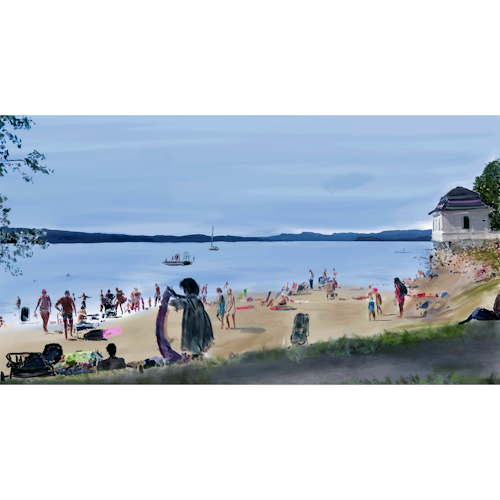 Hvervenbukta (lerret)