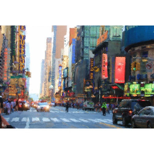 Times Square (på lerret)