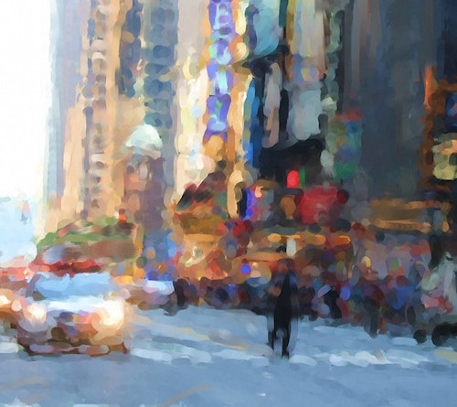 Times Square (på lerret)