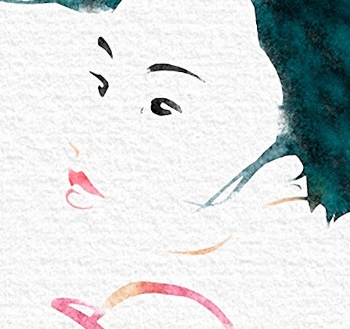Geisha  (ferdig innrammet)