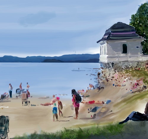 Hvervenbukta (lerret)